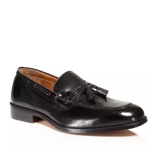 Johnston & Murphy Black Tassel Loafers